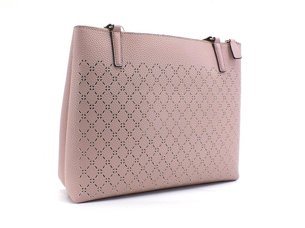 GUESS Amara Socety Carryall Borsa Traforata Biscuit XG849310 - Sandrini Calzature e Abbigliamento