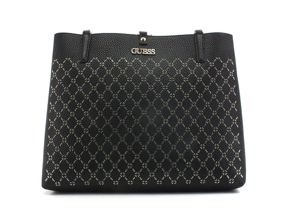 GUESS Amara Socety Carryall Borsa Traforata Black XG849310 - Sandrini Calzature e Abbigliamento