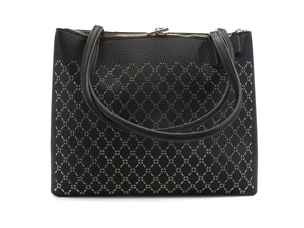 GUESS Amara Socety Carryall Borsa Traforata Black XG849310 - Sandrini Calzature e Abbigliamento