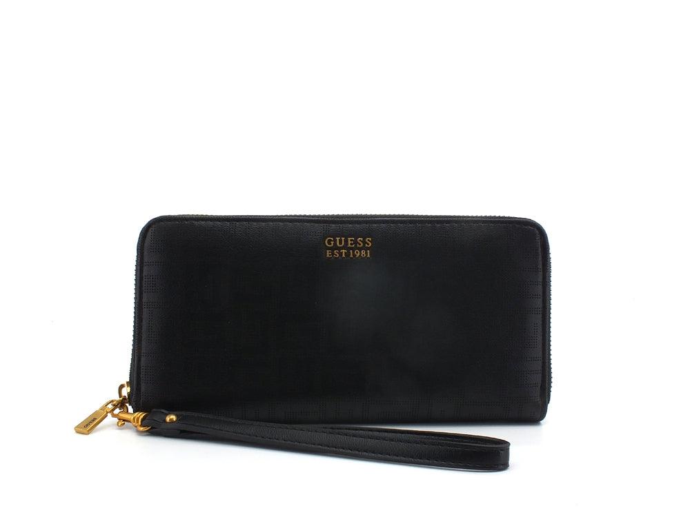 GUESS Atene Slg Portafoglio Zip Aorund Black XA841946 - Sandrini Calzature e Abbigliamento