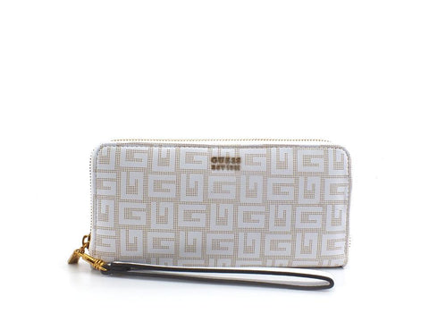 GUESS Atene Slg Portafoglio Zip Aorund White XA841946 - Sandrini Calzature e Abbigliamento