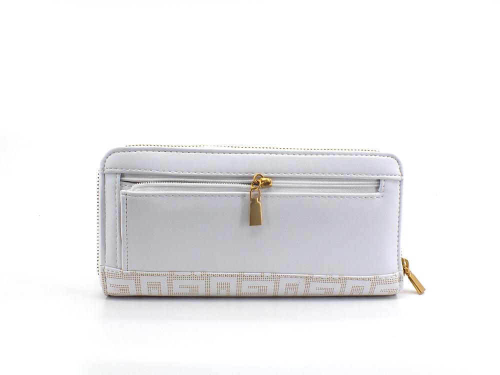 GUESS Atene Slg Portafoglio Zip Aorund White XA841946 - Sandrini Calzature e Abbigliamento