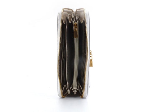 GUESS Atene Slg Portafoglio Zip Aorund White XA841946 - Sandrini Calzature e Abbigliamento
