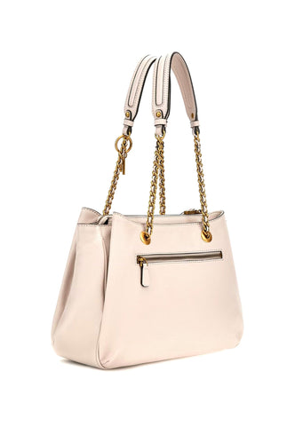 GUESS Becci Borsa Satchel Seashell Bianco VB878209 - Sandrini Calzature e Abbigliamento