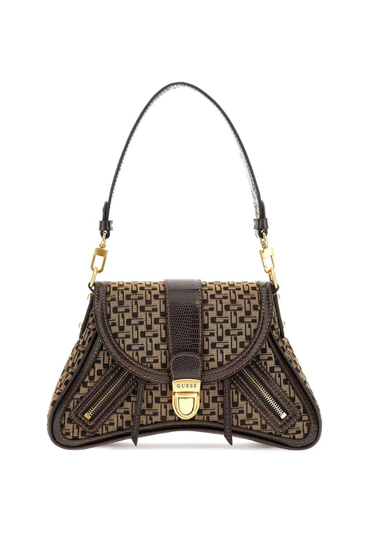 GUESS Belle Vintage Borsa Brown Logo JK896619 - Sandrini Calzature e Abbigliamento