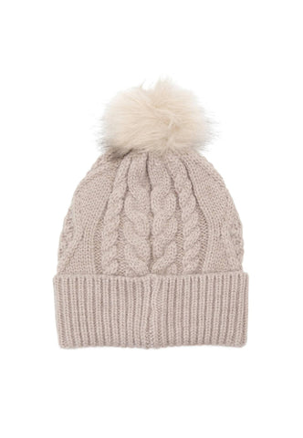 GUESS Berretta Lana Pon Pon Donna Light Grey AW9034POL01 - Sandrini Calzature e Abbigliamento