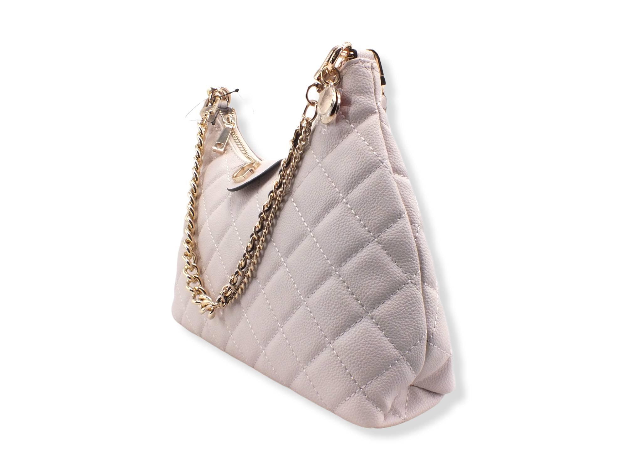 GUESS Borsa Gillian Hobo Quilted Grigio Stone QG839402 - Sandrini Calzature e Abbigliamento