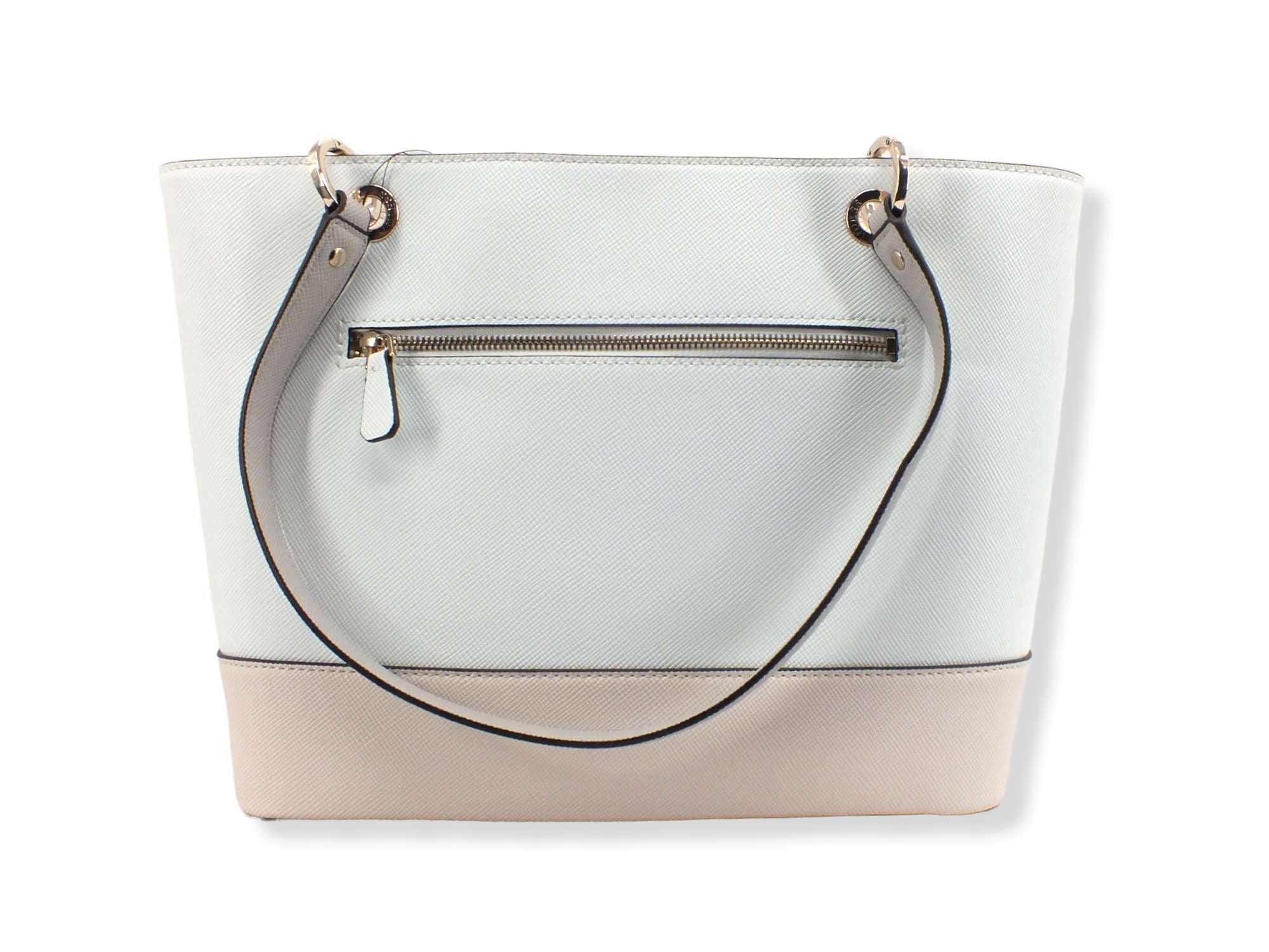 GUESS Borsa Noelle Tote Elite Logo Bicolor White Multi ZG787923 - Sandrini Calzature e Abbigliamento