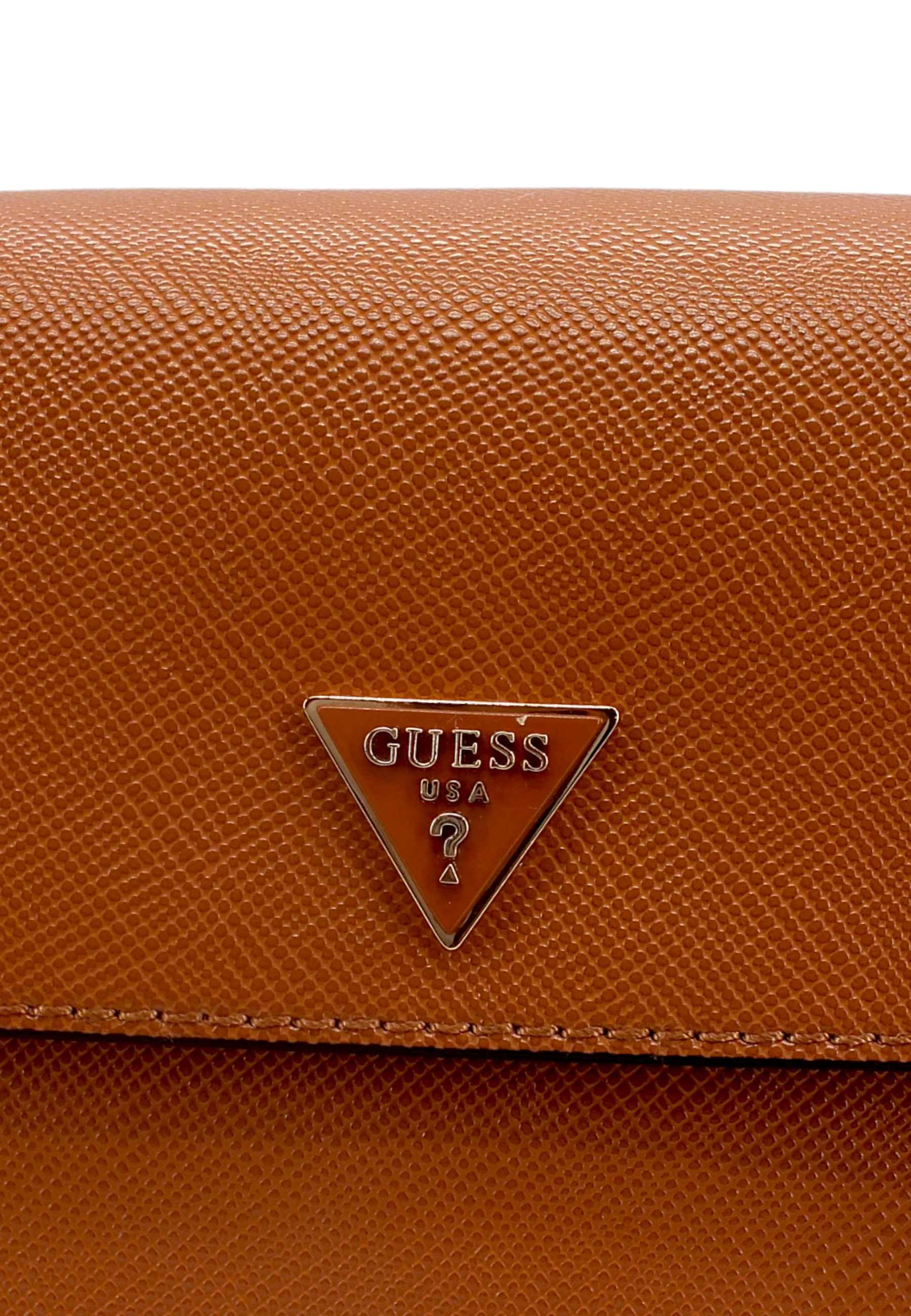GUESS Borsa Tracolla Alexie Crossbody Marrone Light Cognac VG841619 - Sandrini Calzature e Abbigliamento