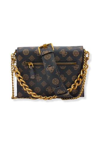 GUESS Borsa Tracolla Centre Stage Crossbody Marrone Mocha Logo PB850478 - Sandrini Calzature e Abbigliamento