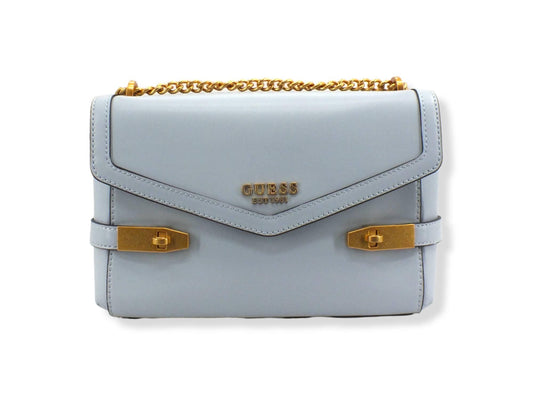 GUESS Borsa Tracolla Zadie Crossbody Flap Azzurro Pale Cloud VA841519 - Sandrini Calzature e Abbigliamento