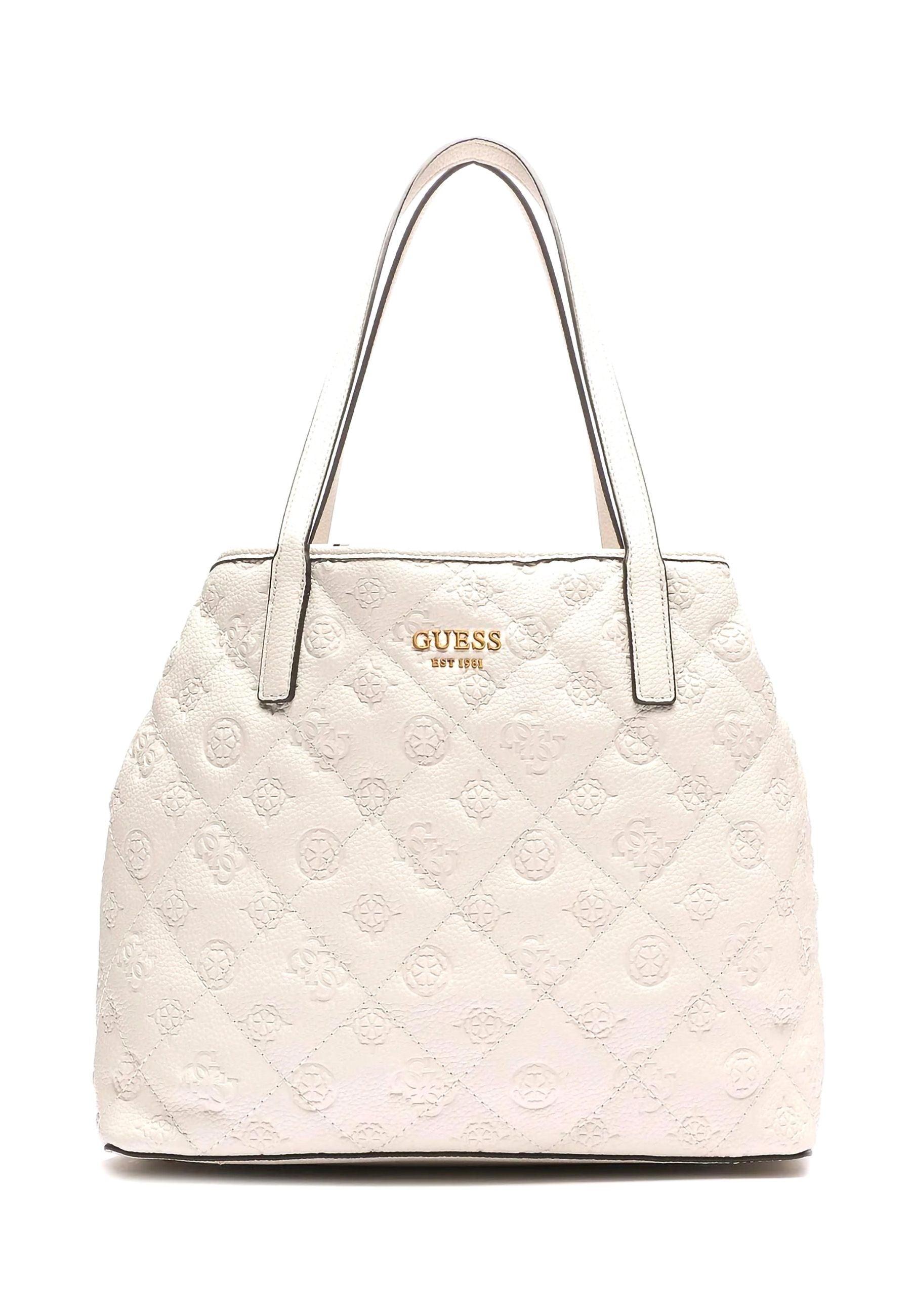 GUESS Borsa Vikky Tote Large Stone Beige QP699529 - Sandrini Calzature e Abbigliamento