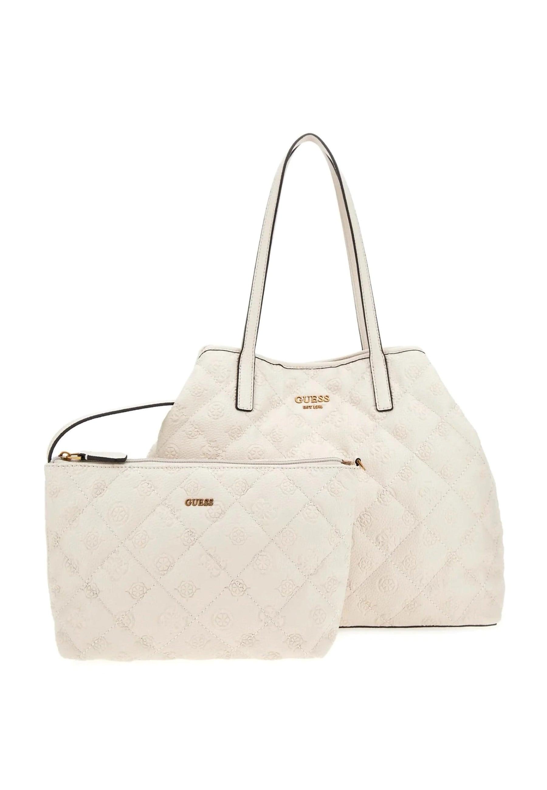 GUESS Borsa Vikky Tote Large Stone Beige QP699529 - Sandrini Calzature e Abbigliamento
