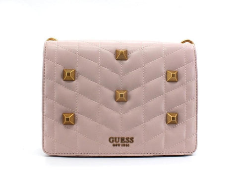 GUESS Brera Borsa Crossbody Tracolla Borchie Rosa Almond QB840419 - Sandrini Calzature e Abbigliamento