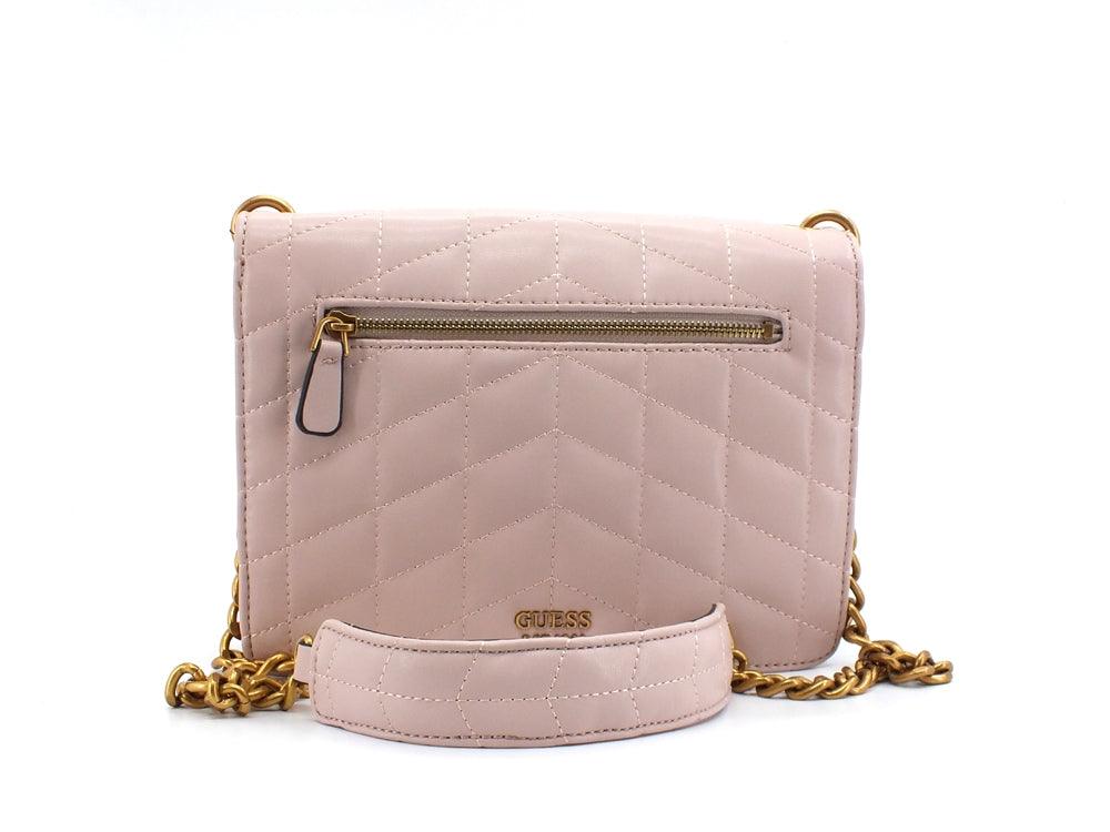 GUESS Brera Borsa Crossbody Tracolla Borchie Rosa Almond QB840419 - Sandrini Calzature e Abbigliamento