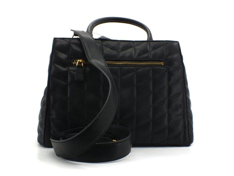 GUESS Brera Borsa Satchel Triple Borchie Black QB840406 - Sandrini Calzature e Abbigliamento