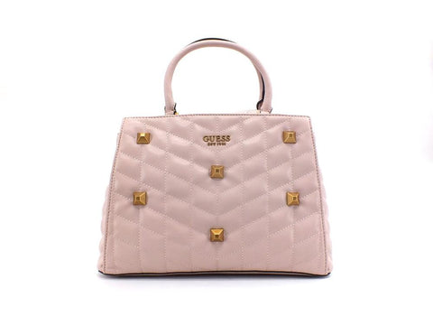 GUESS Brera Borsa Satchel Triple Borchie Rosa Almond QB840406 - Sandrini Calzature e Abbigliamento