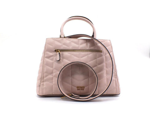 GUESS Brera Borsa Satchel Triple Borchie Rosa Almond QB840406 - Sandrini Calzature e Abbigliamento