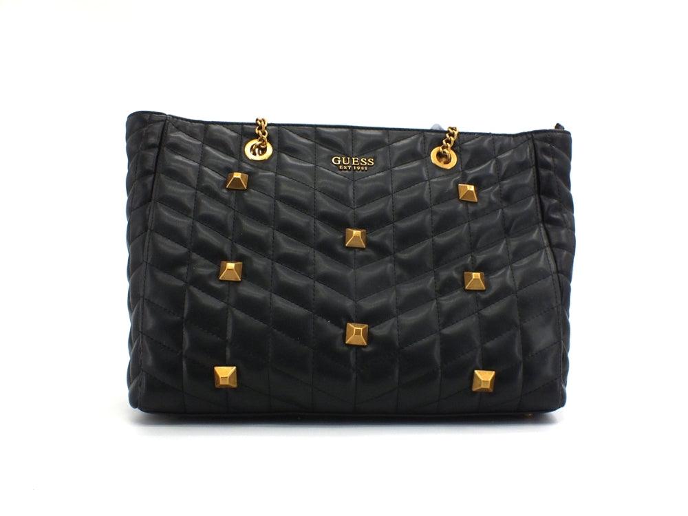 GUESS Brera Borsa Tote Shopping Borchie Black QB840423 - Sandrini Calzature e Abbigliamento