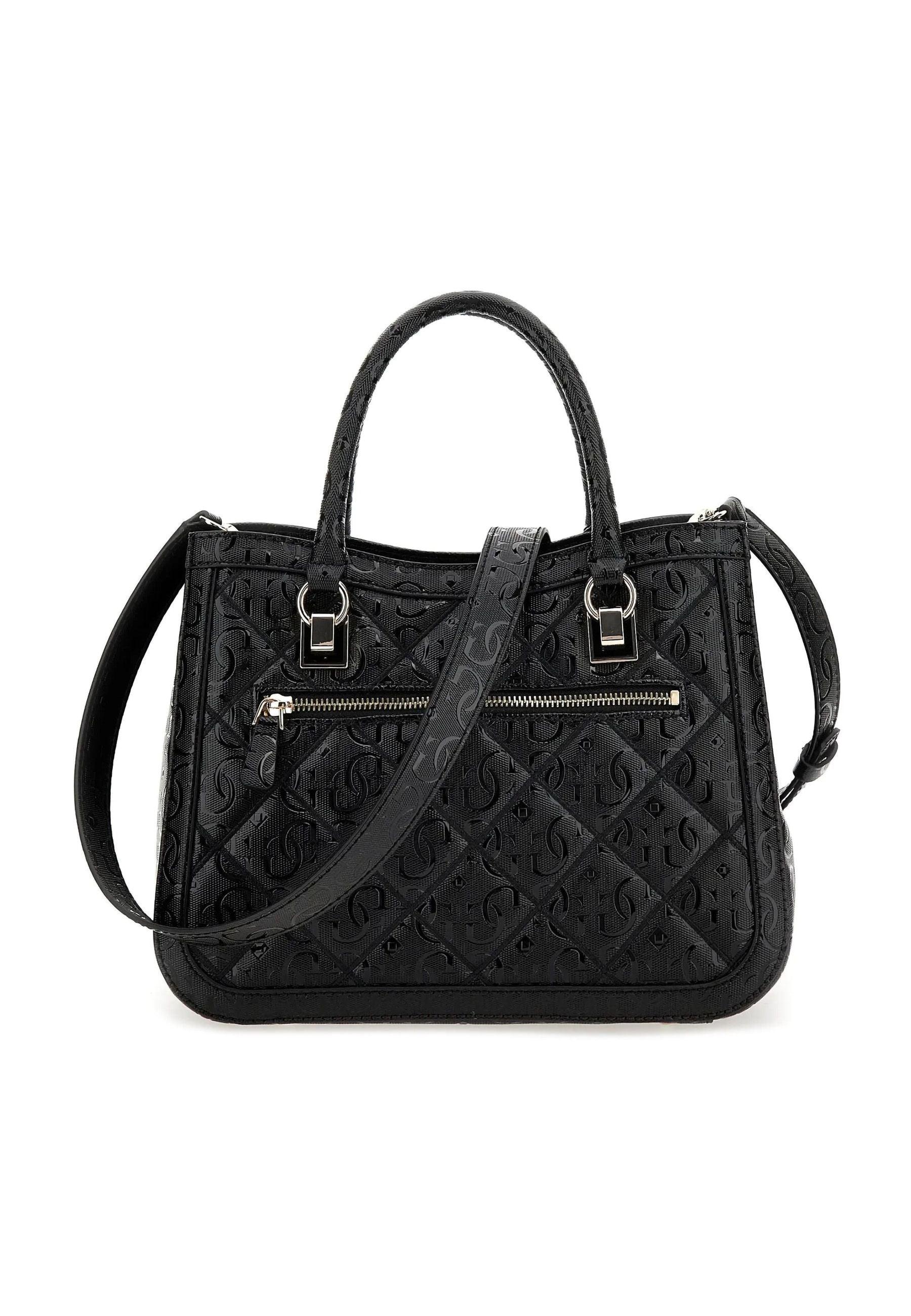 GUESS Caddie Borsa Girlfriend Satchel Black GG878306 - Sandrini Calzature e Abbigliamento