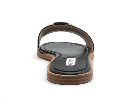 GUESS Ciabatta Fascia Logo Metal Black FL6BOTLEA19 - Sandrini Calzature e Abbigliamento