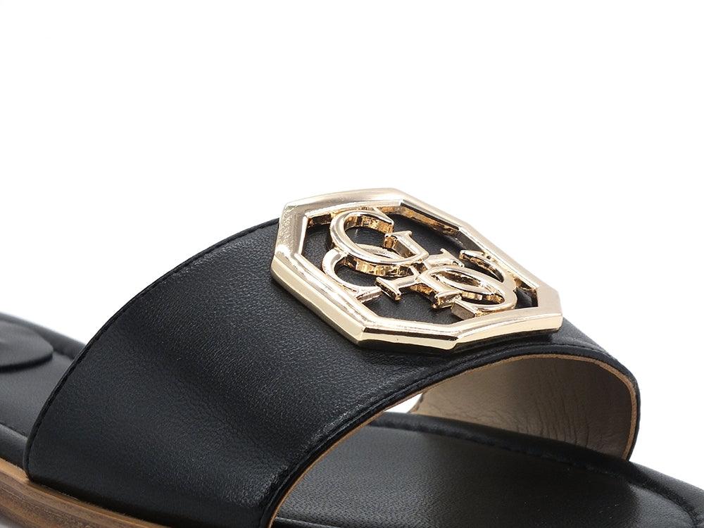 GUESS Ciabatta Fascia Logo Metal Black FL6BOTLEA19 - Sandrini Calzature e Abbigliamento