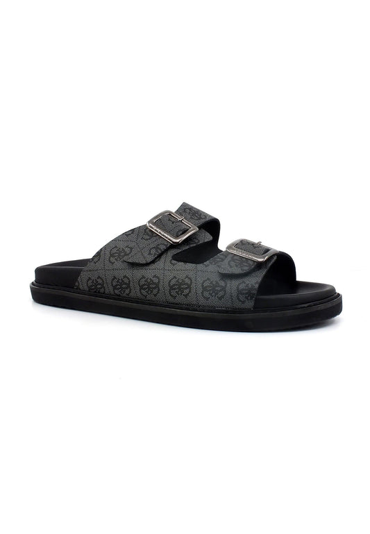 GUESS Ciabatta Fibbie Uomo Coal FM6SAPELE03 - Sandrini Calzature e Abbigliamento