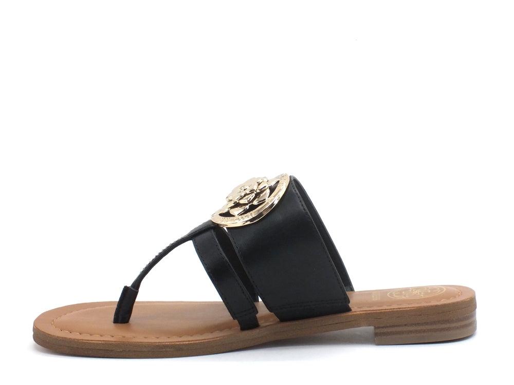 GUESS Ciabatta Infradito Logo Black FL6GEAELE21 - Sandrini Calzature e Abbigliamento