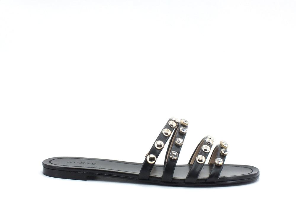 GUESS Ciabatta Listini Borchie Pietre Black FL6CEVELE19 - Sandrini Calzature e Abbigliamento