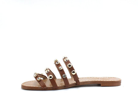 GUESS Ciabatta Listini Borchie Pietre Cognac FL6C2VLEA19 - Sandrini Calzature e Abbigliamento