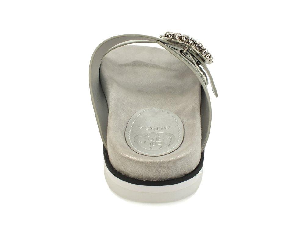 GUESS Ciabatta Silver FLMBR2LEL03 - Sandrini Calzature e Abbigliamento