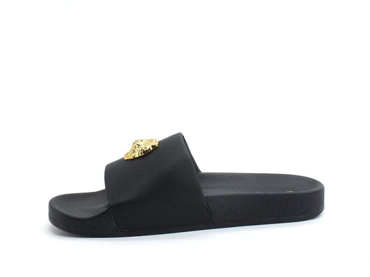 GUESS Ciabatta Uomo Logo Lion Black FM6RLEELE19 - Sandrini Calzature e Abbigliamento