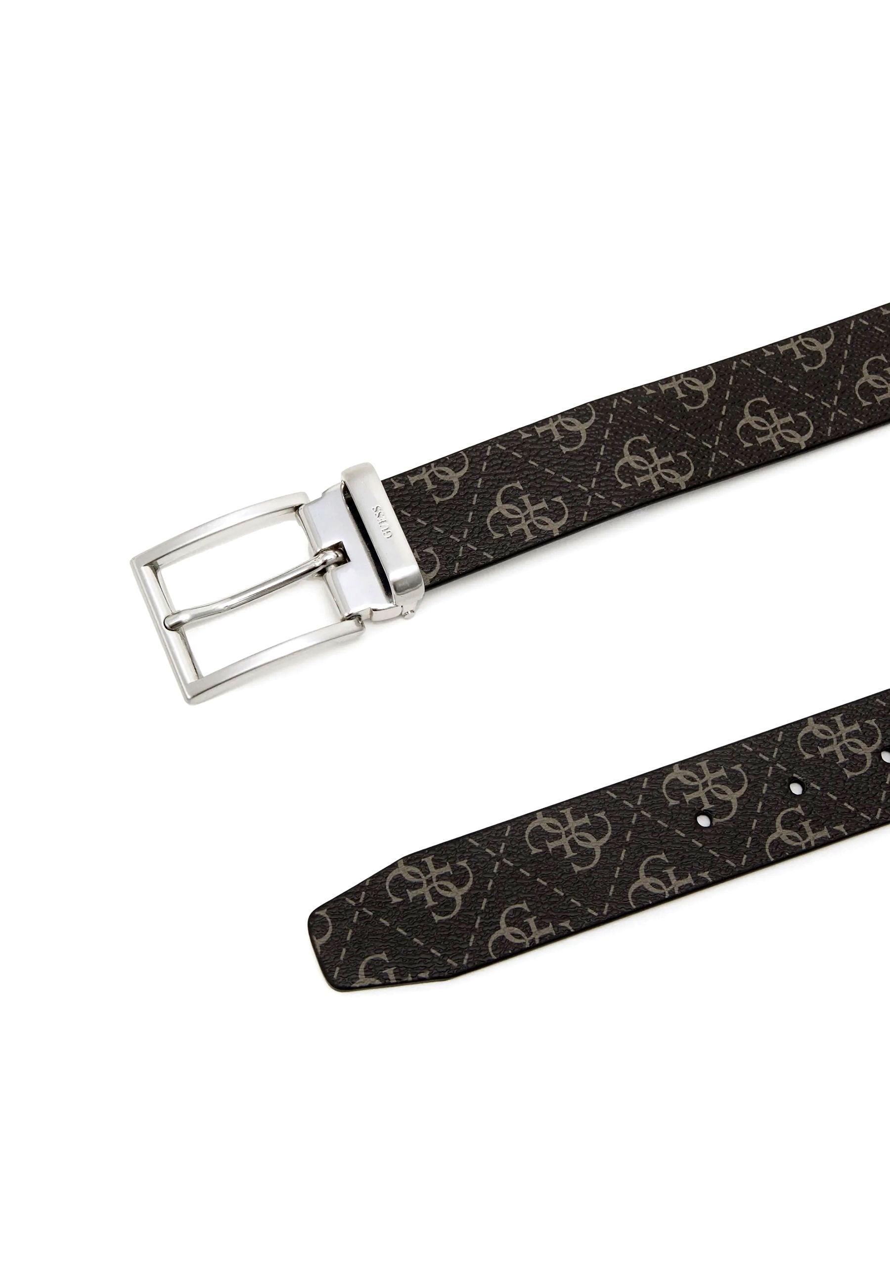 GUESS Cintura Loghi Uomo Dark Black BM7541LEA35 - Sandrini Calzature e Abbigliamento