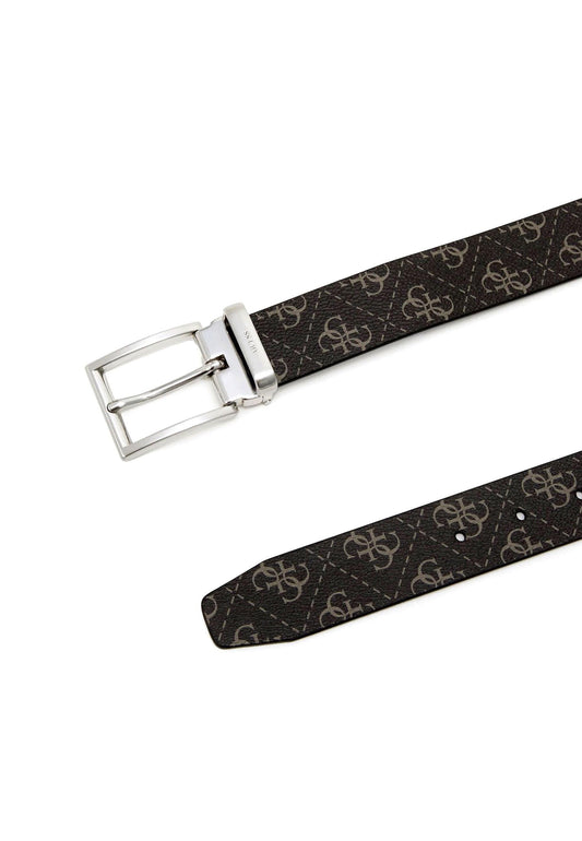 GUESS Cintura Loghi Uomo Dark Black BM7541LEA35 - Sandrini Calzature e Abbigliamento