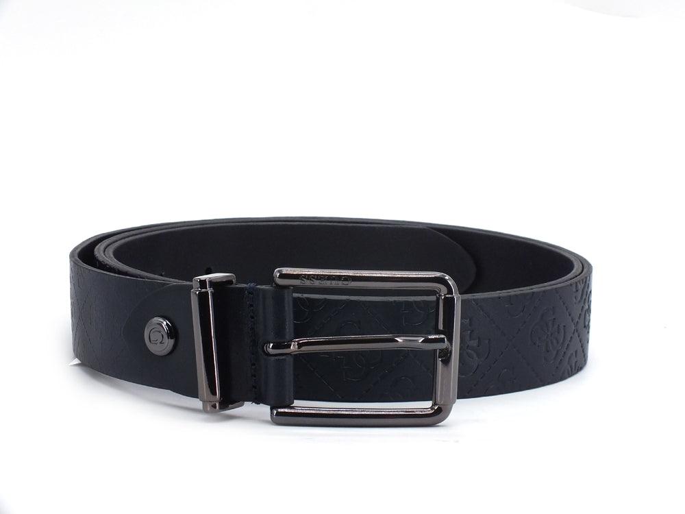 GUESS Cintura Uomo Pelle Loghi Blu BM7305LEA35 - Sandrini Calzature e Abbigliamento