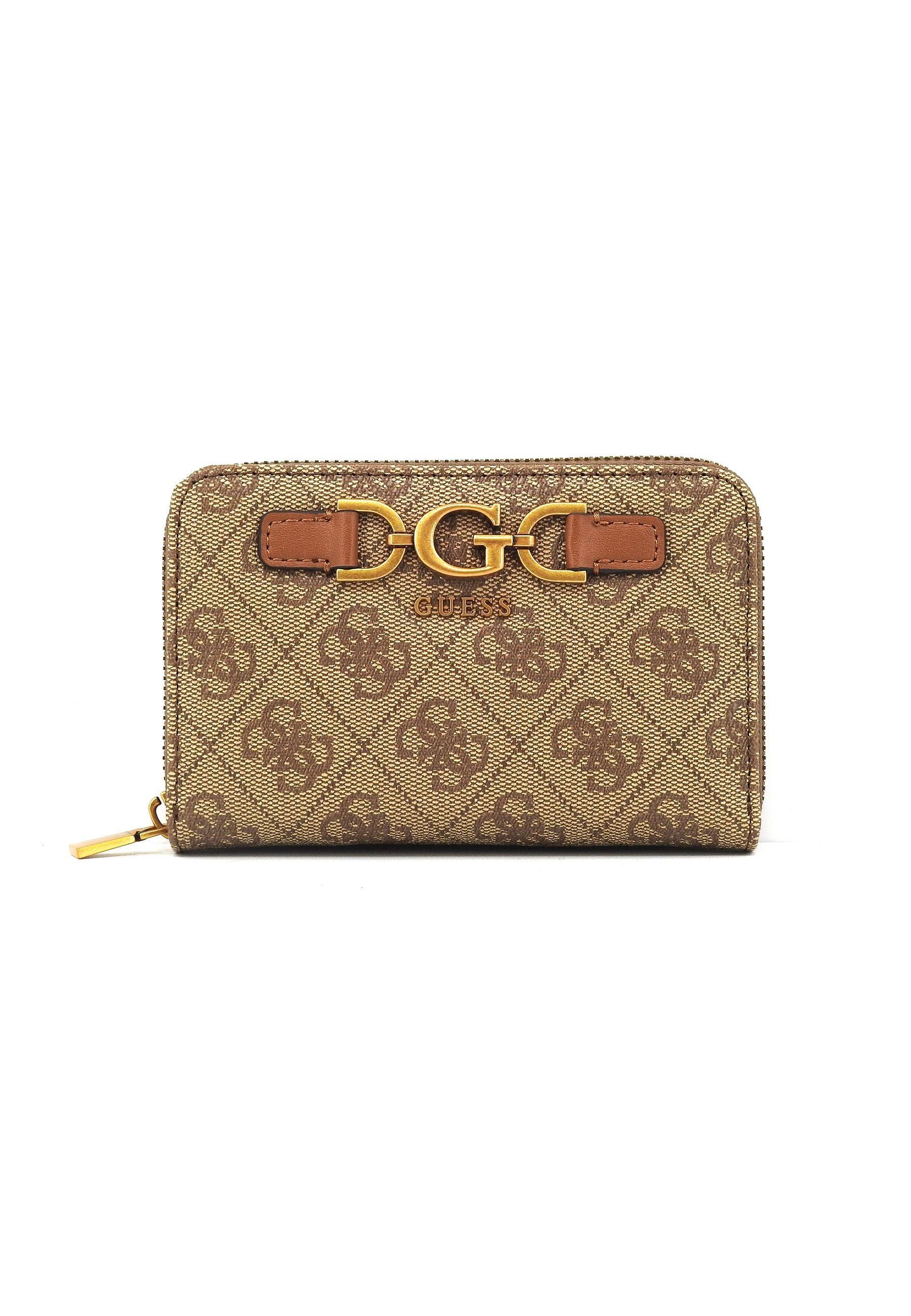 GUESS Dagan SLG Portafoglio Donna Latte Logo Beige SB920240 - Sandrini Calzature e Abbigliamento