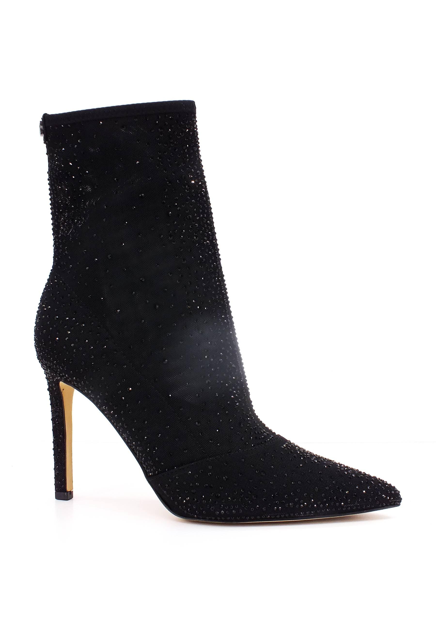 GUESS Décolléte Tronchetto Strass Donna Black FL5SVOSAT10 - Sandrini Calzature e Abbigliamento