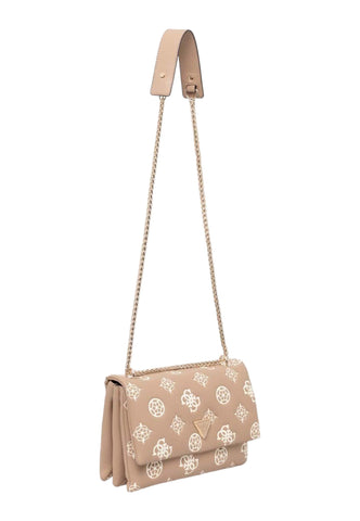 GUESS Deesa Logo Borsa Tracolla Donna Taupe Marrone PG931421 - Sandrini Calzature e Abbigliamento