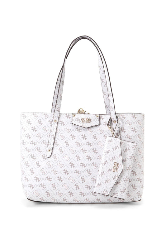 GUESS Eco Brenton Tote Con Pochette White Logo ESG839023 - Sandrini Calzature e Abbigliamento