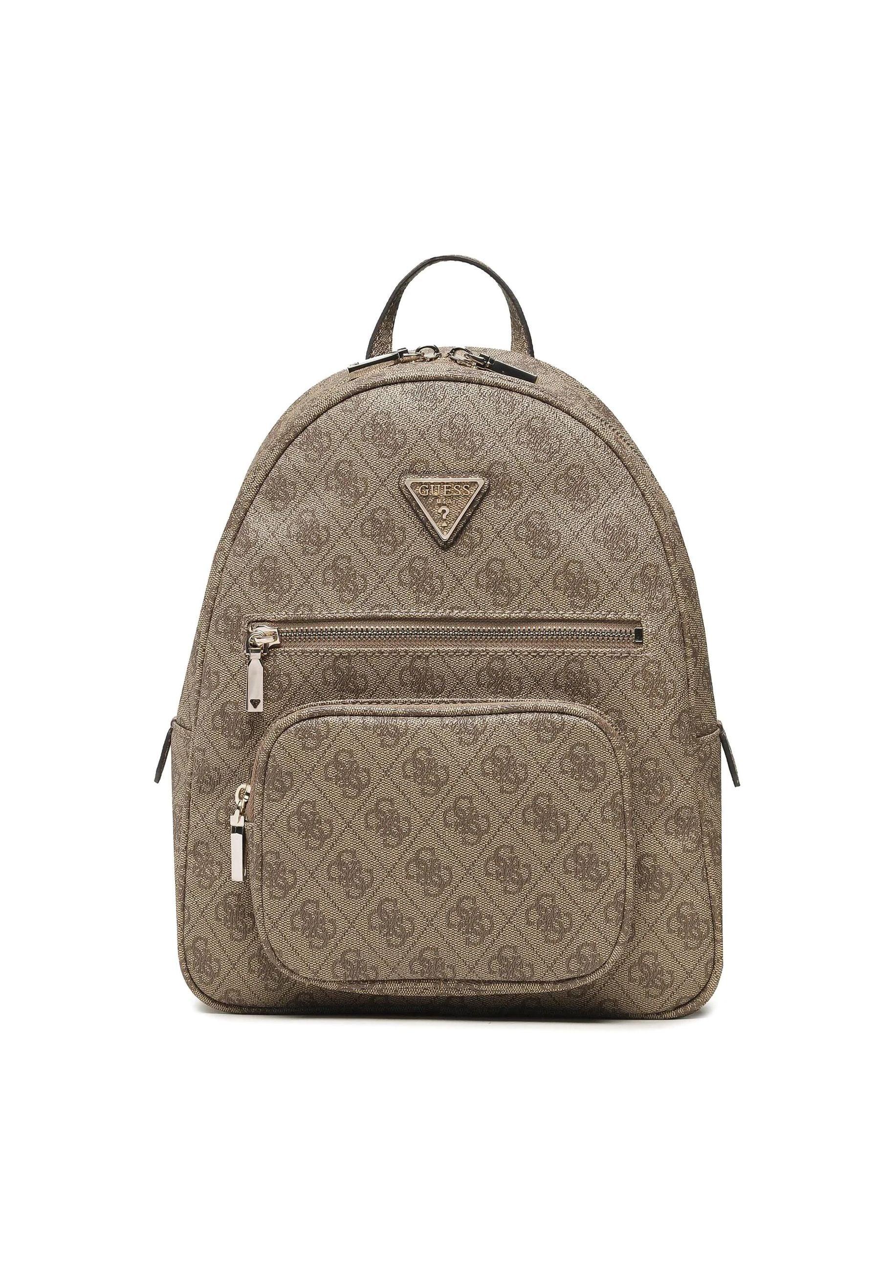 GUESS Eco Elements Zaino Donna Latte Logo Beige EBG876733 - Sandrini Calzature e Abbigliamento