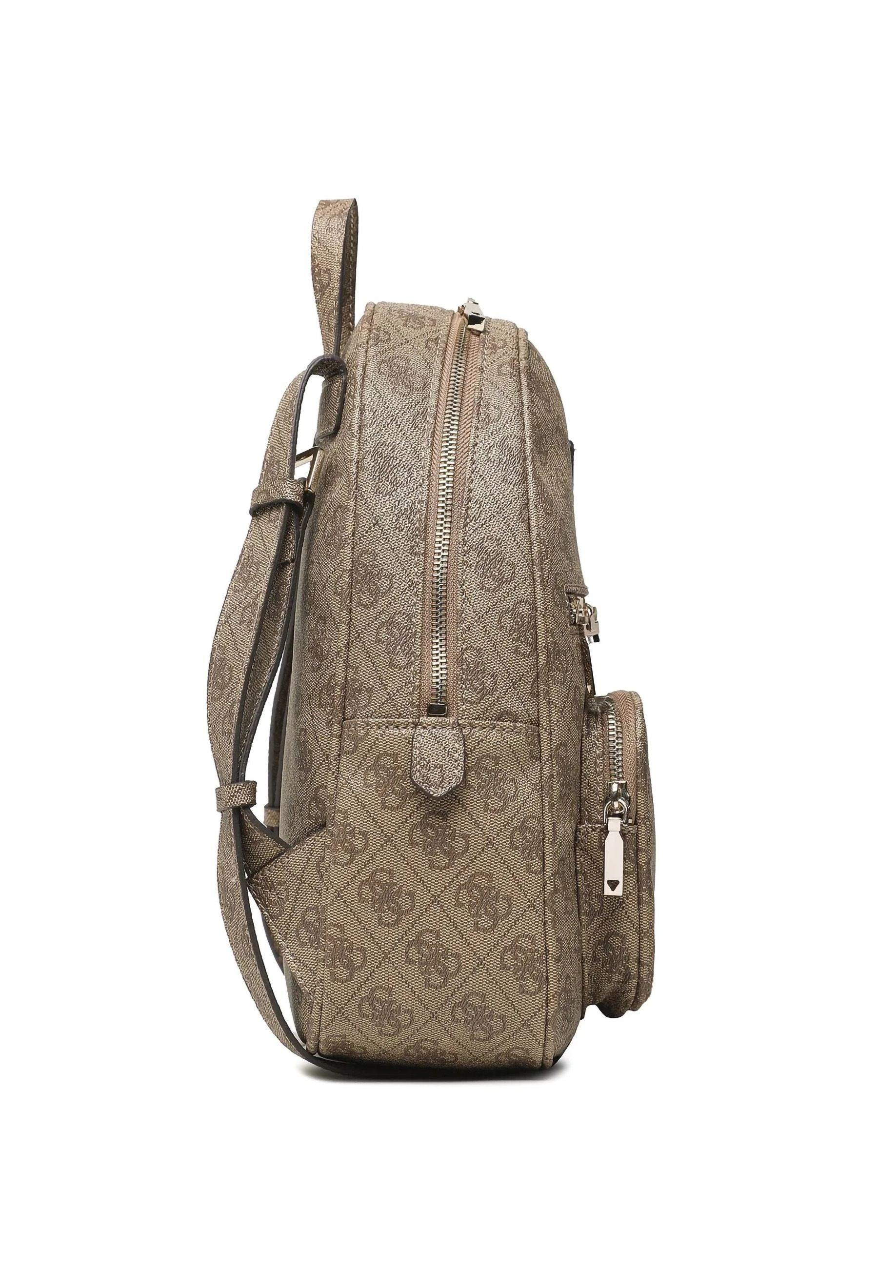 GUESS Eco Elements Zaino Donna Latte Logo Beige EBG876733 - Sandrini Calzature e Abbigliamento