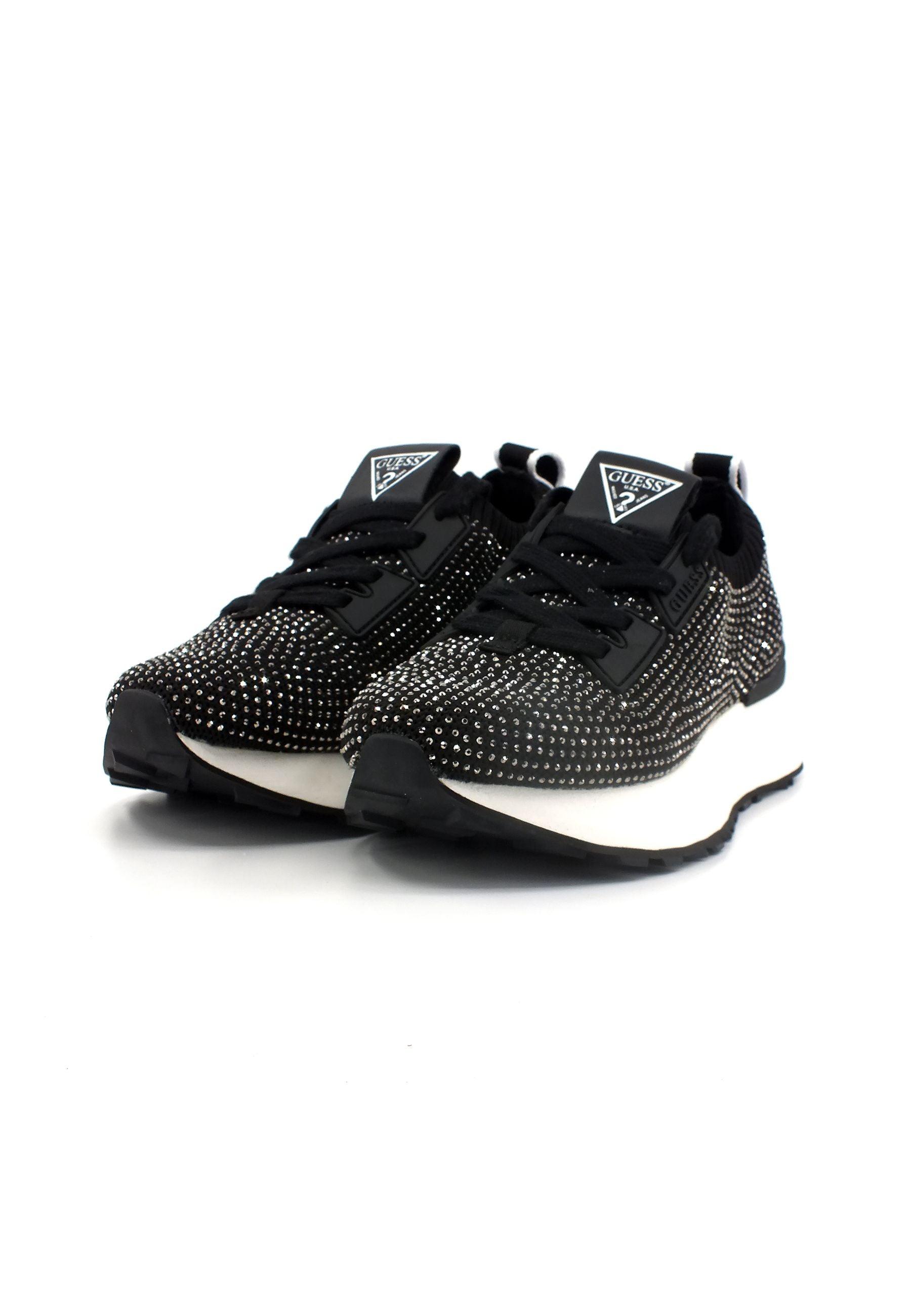 GUESS Elastic Sneaker Donna Black FL7LAUFAM12 - Sandrini Calzature e Abbigliamento