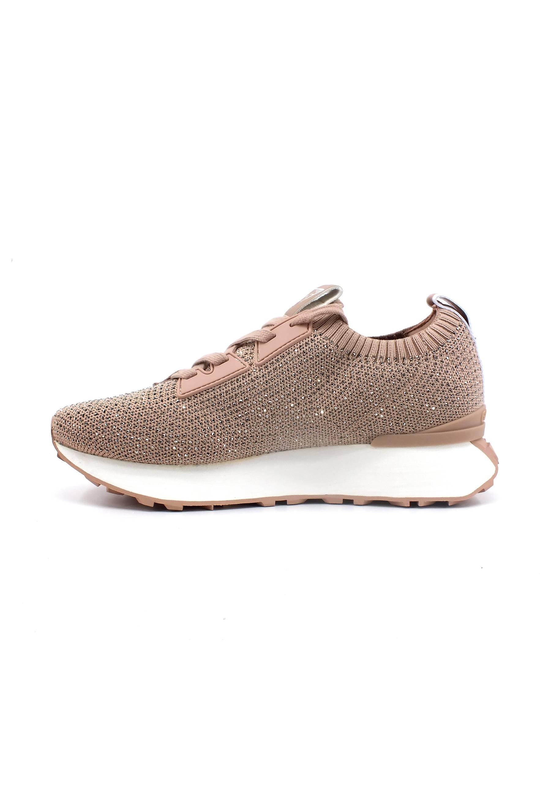 GUESS Elastic Sneaker Donna Nude FL7LAUFAM12 - Sandrini Calzature e Abbigliamento