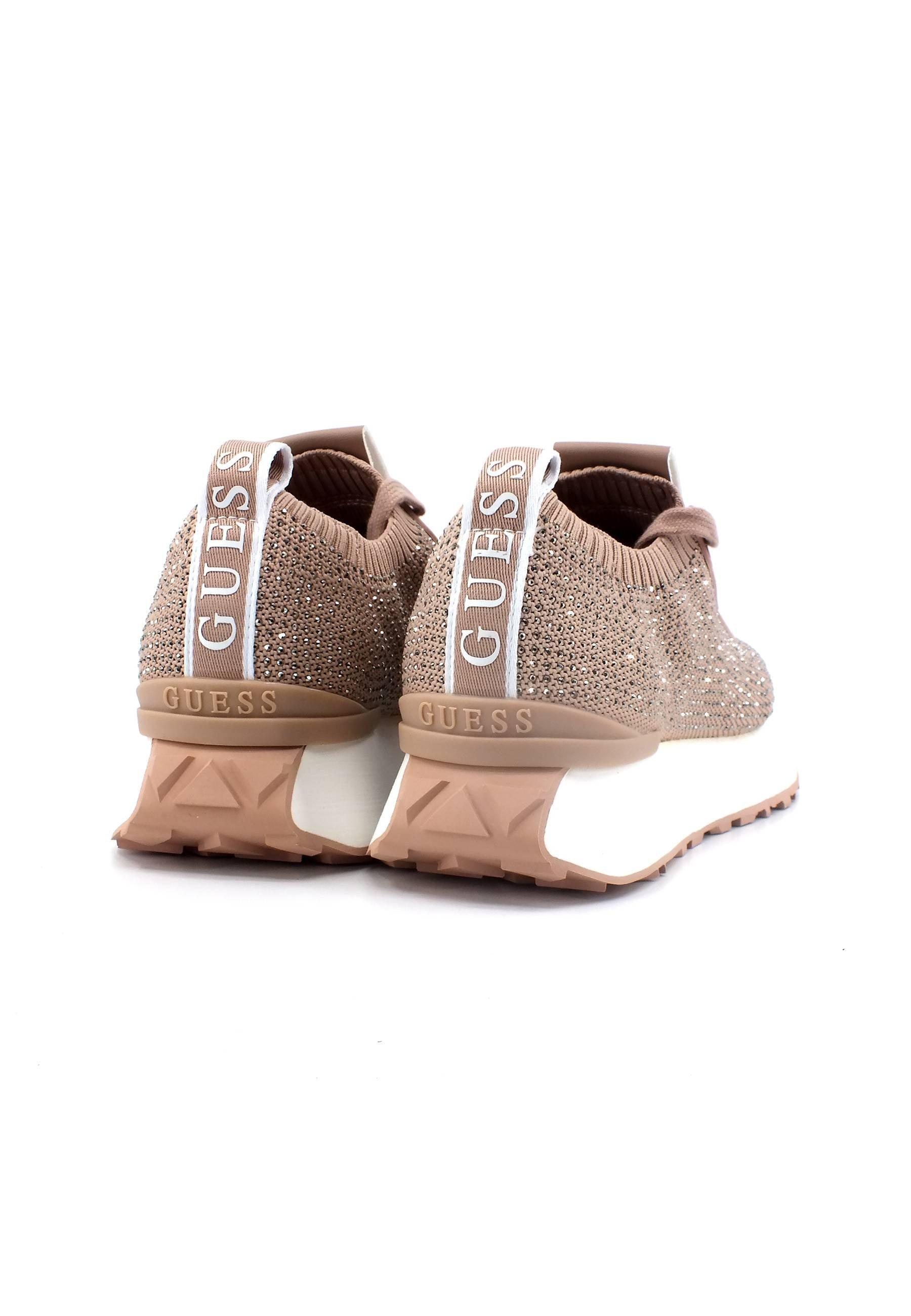 GUESS Elastic Sneaker Donna Nude FL7LAUFAM12 - Sandrini Calzature e Abbigliamento