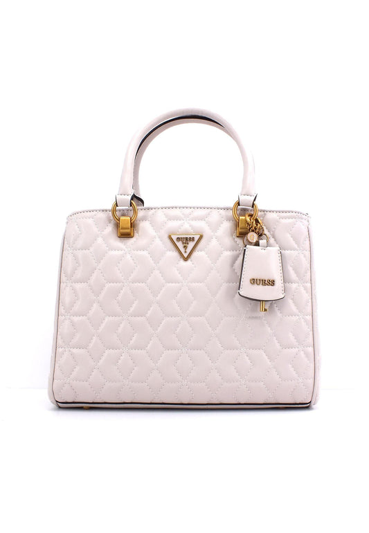 GUESS Elenia Borsa Satchel Stone QB867706 - Sandrini Calzature e Abbigliamento