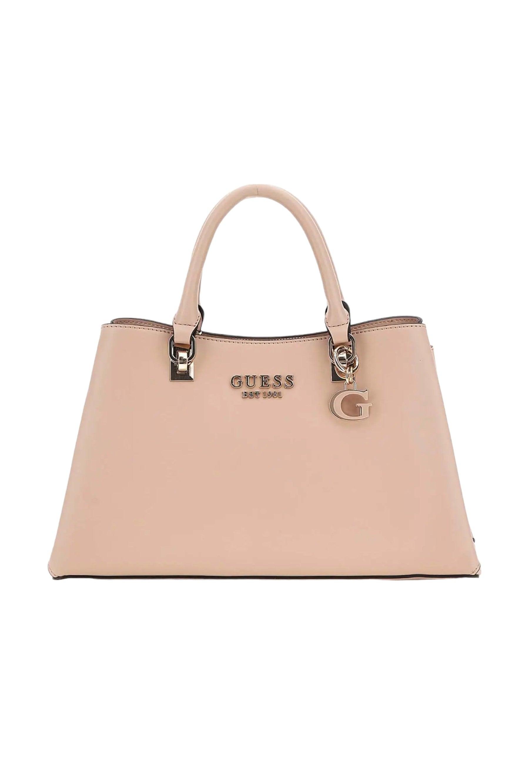 GUESS Eliette Borsa Girlfriend Satchel Donna Light Beige Rosa VG922506 - Sandrini Calzature e Abbigliamento