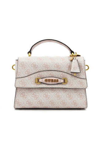 GUESS Emera Logo Borsa Top Handle Donna Blush Logo Rosa BA931620 - Sandrini Calzature e Abbigliamento