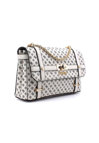 GUESS Emilee Tracolla Crossbody Stone Logo Bianco PS886221 - Sandrini Calzature e Abbigliamento