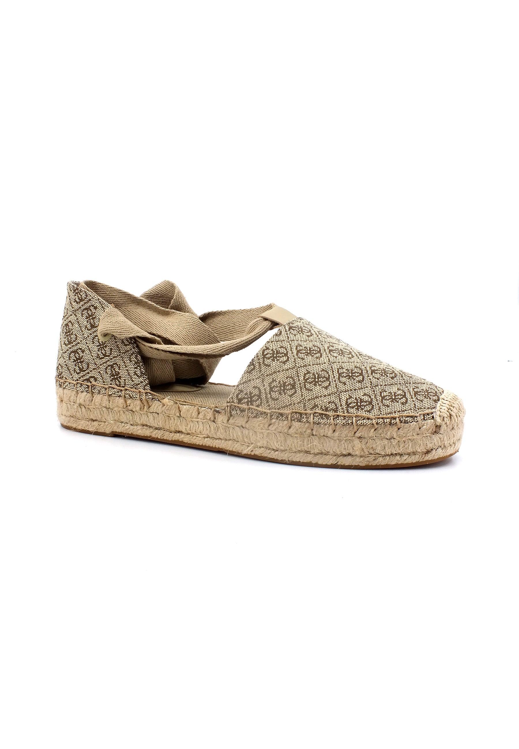 GUESS Espadrillas Loghi Donna Beige Brown FL6JL3FAB14 - Sandrini Calzature e Abbigliamento