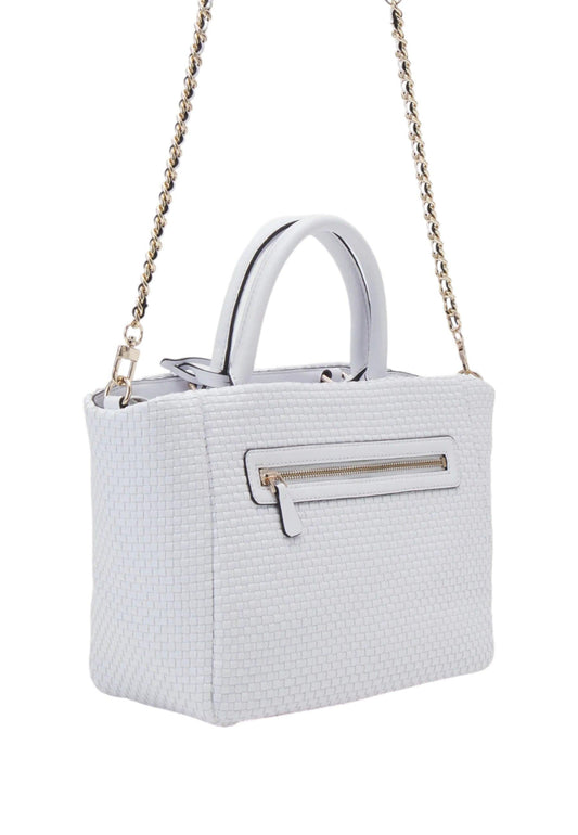 GUESS Etel Borsa Satchel Girlfriend Donna White WG921906 - Sandrini Calzature e Abbigliamento